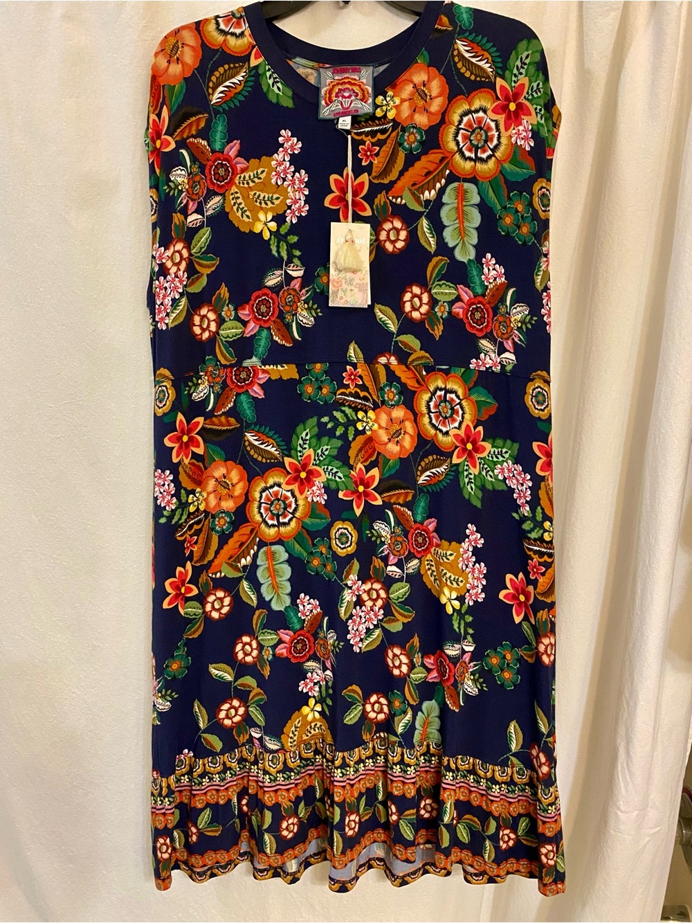 Johnny Was "Janie" floral print tank tiered dress in the Clarkwood CollectionNWT